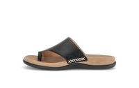 Gabor Dames Platte Sandalen Leer Zwart Maat 36 Herfst/Winter 2026