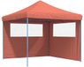 vidaXL Partytent, 292 x 292 x 315 cm, Terracotta, Oxford Stof