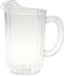 Merkloos Karaf - polycarbonaat kunststof - 1 liter - sapkan/ waterkan - 12 x 18 cm