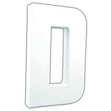 Décopatch AC703Cpack - Lot de 3 supports en papier mâché, Lettre D