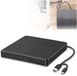 Azomor® Lecteur DVD et CD externe portable avec connexion USB 3.0 et Type-C - Noir