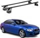 Menabo dakdragers pour BMW Serie 3 F30 (2012-2019), acier inoxydable, noir