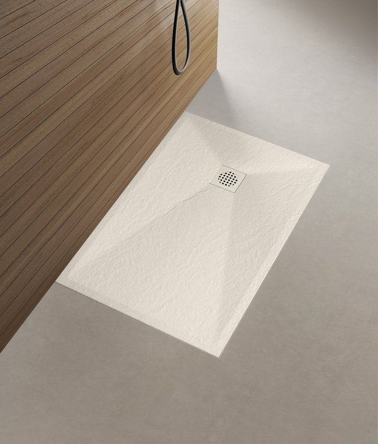Wiesbaden Douchebak Stonea rechthoek 90x120cm antislip composiet mat beige