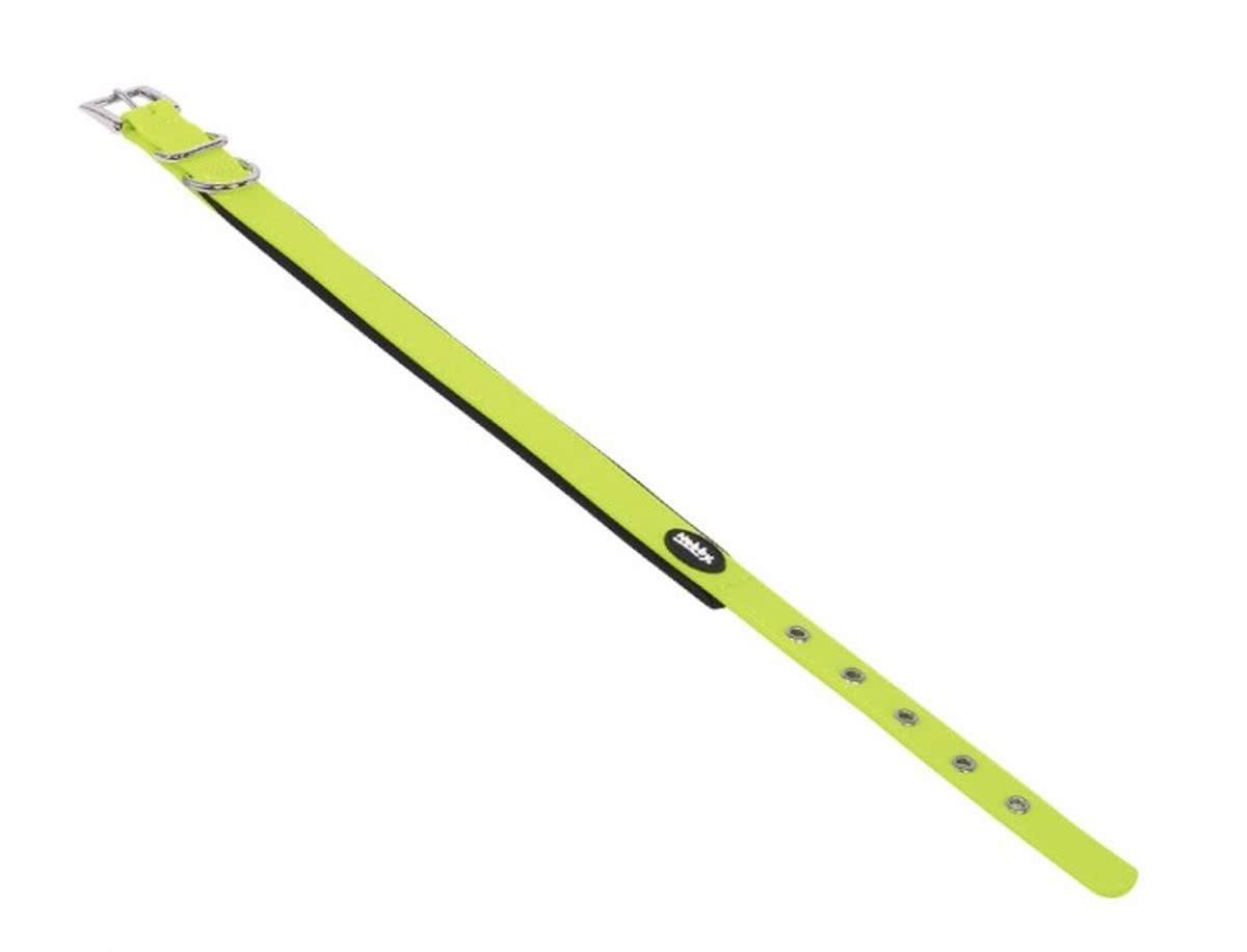 Nobby - Honden Halsband - Cover - Neon Geel - 50 tot 60 cm - 2,5 cm breed