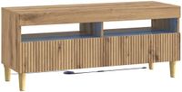 vidaXL LED tv-meubel ARNHEM 100 x 35 x 43 cm Artisanaal eiken