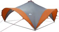 vidaXL Partytent Grijs en Oranje 600 x 600 x 400 cm Polyester en staal