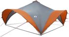 vidaXL Partytent Grijs en Oranje 600 x 600 x 400 cm Polyester en staal