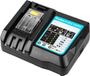 Makita DC18RC chargeur de batterie pour BL1850, BL1815, BL1815N, BL1820, BL1820B, BL1830, BL1830B, BL1835, BL1840, BL1840B, BL1845, BL1850B, BL1860, BL1860B, LXT400