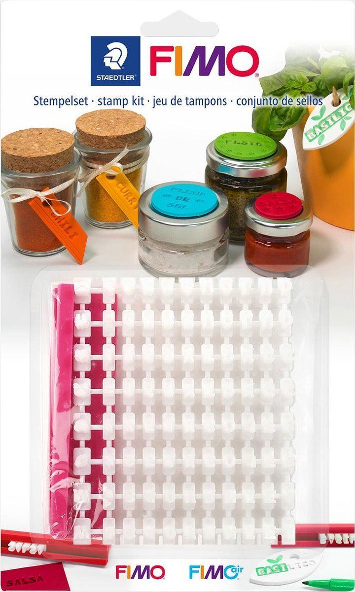 STAEDTLER FIMO stempelset - 88-delig - wit
