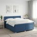 vidaXL Boxspringbed met matras met hoofdeinde Blauw 180 x 200 cm Stof