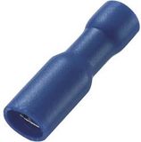 TRU COMPONENTS 738995 Ronde connector huls 1.50 mm² 2.50 mm² Stift-Ø: 4 mm Volledig geïsoleerd Blauw 100 stuk(s)