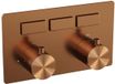 Brauer Copper Edition - 3 voies - Thermostaat inbouw - Drukknop - Inbouw/opbouwdelen - Koper geborsteld PVD
