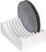 Emuca Porte-assiettes pour meubles avec espace pour 13 assiettes, plastique, gris anthracite