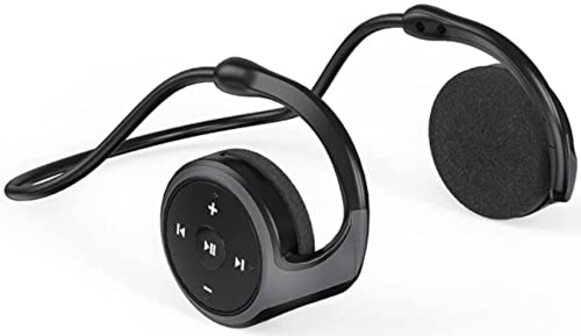 Geen Bluetooth Earhook MicroSD Draadloze Oordopjes - Zwart
