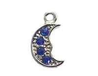 INNSPIRO NICE CHARMS metalen hanger maan met 4 symbolen, 8 x 17 mm, 25 stuks, 10x11mm., Metaal, Geen edelsteen