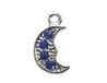 INNSPIRO NICE CHARMS metalen hanger maan met 4 symbolen, 8 x 17 mm, 25 stuks, 10x11mm., Metaal, Geen edelsteen