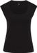 WE Fashion Dames singlet Zwart Katoenmix Maat XL
