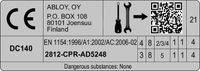 Assa Abloy DC140-0-D9005 deursluiter, zwart