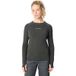 VAUDE T-shirt à manches longues "Monviso Crewneck" avec laine, graphite, taille 36