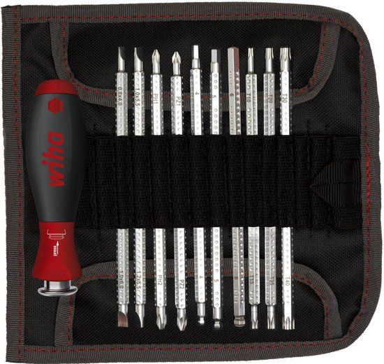 Wiha Schroevendraaier met wisselschachtenset SYSTEM 6 assorti 12-delig - 03591