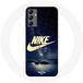 Nike Hoesje voor Samsung Galaxy A14 4G Logo Gold Starry Night Maniacase