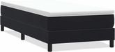 vidaXL Boxspring zonder matras fluweel zwart 80x220 cm