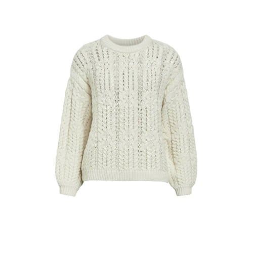 OBJECT gebreide trui crème