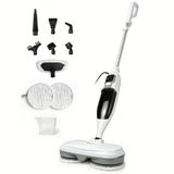 KotiCidsin Automatische Stoomreiniger met Stoomstraal, 1300 W Stoommop, 3 stoomstanden, met 11 accessoires - Wit