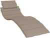 vidaXL Ligbedkussen 186x58x4 cm Oxford stof Taupe