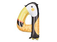 Party-Decoration Partydeco - Folieballon cijfer 4 - toekan - 64 x 87 cm
