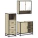 VidaXL Ensemble de meubles de salle de bain 3 pièces chêne Sonoma