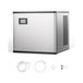 VEVOR Machine à glaçons Capacité 136 kg/24 h, Appareil de préparation de glaçons avec fonction autonettoyage, en acier inoxydable, avec panneau de commande intelligent, pour cuisine bar bureau maison