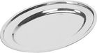 EMGA Plateau 60x42cm Inox Ovale Gris
