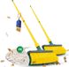 Novaliv Jeu de balais griffes 30 cm Bois avec manche