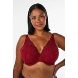 Zizzi Red Lace Padded Underwire Bra