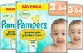 Pampers Premium Protection Luiers Maat 3 - 3 x 64 stuks