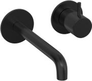 Hotbath Cobber afbouwdeel wastafelkraan - voorsprong 18cm - PVD - geborsteld zwart CB105EXT18MBP