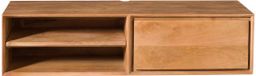 Starfurn Meuble TV suspendu Ambiance Naturel | 120 cm