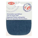 Opry 10272844 Knie-patch om op te strijken, middelblauw, één maat