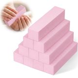 10 stuks nagelbuffer schuurblok, herbruikbare nagelbufferblokken, 2,5 x 2,5 x 9,5 cm, matte afwerking aan vier zijden, nagelgereedschap, geschikt voor nagelsalons, doe-het-zelf- en schoonheidssalons