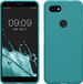 kwmobile telefoonhoesje geschikt voor Google Pixel 3a - Hoesje voor smartphone - Back cover in mat petrol