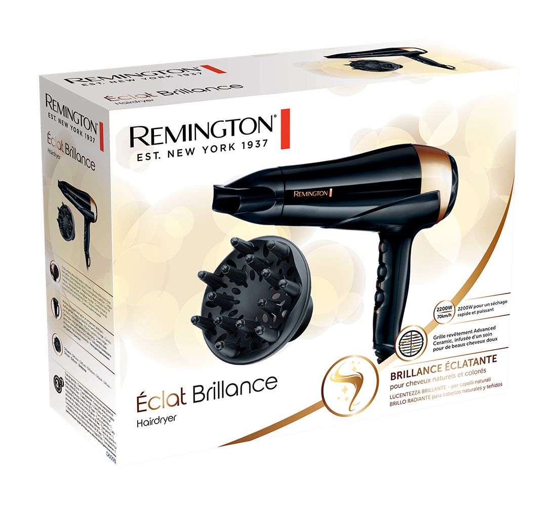 Remington D6098 - Föhn - 2200W - Zwart/Brons