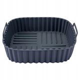 Fackelmann Siliconen Airfryer Inzetstuk Vierkant 19x19 cm Grijs