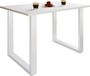 VCM Eettafel Rechthoekig Modern Wit Spaanplaat 110 x 50 x 76 cm