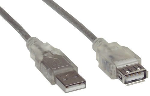 Inline 34618 USB-kabel - 2 m - Transparant