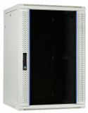 DSIT 27U witte wandkast met glazen deur 600x600x1300mm (BxDxH)
