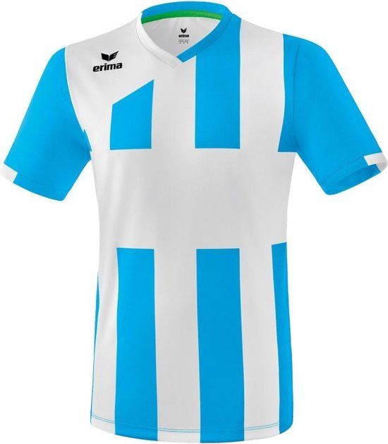 Erima Siena 3.0 Shirt Korte Mouw Curacao-Wit Maat M