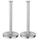 Secret de Gourmet 5Five Keukenrolhouder van RVS - 2x stuks - 15 x 32 cm