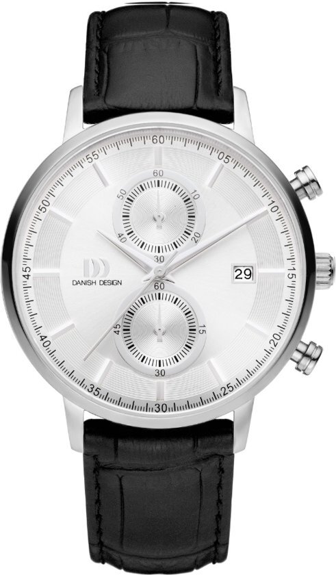 Danish Design IQ12Q1215 horloge heren - zwart - edelstaal