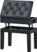 HOMCOM Banque de piano - Bois - 55x33x58cm - Noir